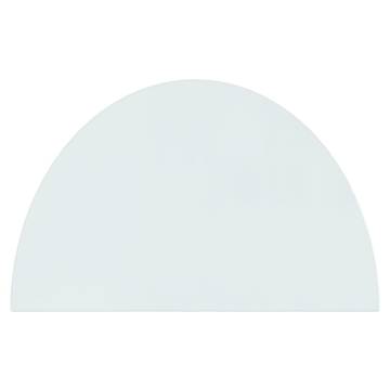 Fireplace Glass Plate Half Round 800x500 mm - Premium Quality