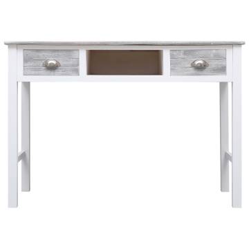 Classic Grey Writing Desk - Stylish Home & Office Solution