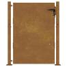 Corten Steel Garden Gate 105x130 cm - Durable & Elegant Entry