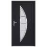 Front Door Anthracite 108x208 cm PVC | Security & Elegance