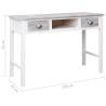 Classic Grey Writing Desk - Stylish Home & Office Solution