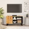 TV Cabinet 80x33x46 cm Solid Wood Mango&Engineered Wood Colour light brown Quantity in Package 1 