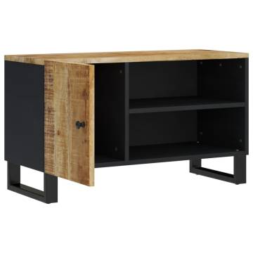 Stylish TV Cabinet 80cm | Solid Mango & Engineered Wood