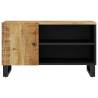 Stylish TV Cabinet 80cm | Solid Mango & Engineered Wood