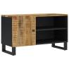 Stylish TV Cabinet 80cm | Solid Mango & Engineered Wood