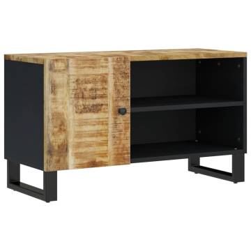 Stylish TV Cabinet 80cm | Solid Mango & Engineered Wood