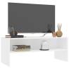 Stylish White TV Cabinet - 100x40x40 cm Engineered Wood