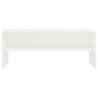 Stylish White TV Cabinet - 100x40x40 cm Engineered Wood