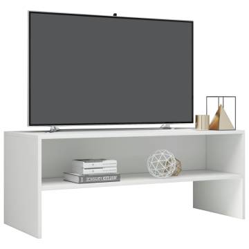 High Gloss White TV Cabinet - Stylish & Practical Design