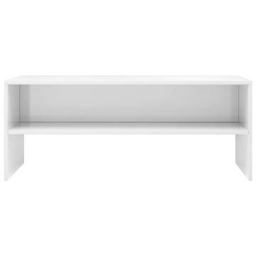 High Gloss White TV Cabinet - Stylish & Practical Design