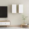 Stylish TV Cabinets Set - White & Sonoma Oak - 30.5x30x60 cm