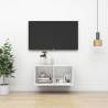 Wall-mounted TV Cabinet White 37x37x72 cm Engineered Wood Colour white Quantity in Package 1 Height 72 cm 