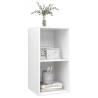 Modern Wall-Mounted TV Cabinet - White | 37x37x72 cm