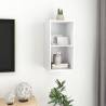 Modern Wall-Mounted TV Cabinet - White | 37x37x72 cm