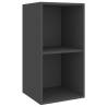 Stylish Wall-Mounted TV Cabinet Grey - Practical Storage