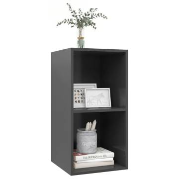 Stylish Wall-Mounted TV Cabinet Grey - Practical Storage