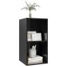 High Gloss Black Wall-Mounted TV Cabinet - 37x37x72 cm