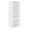 High Gloss White Wall-mounted TV Cabinet | 37x37x107 cm