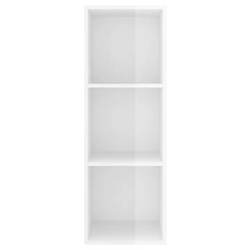 High Gloss White Wall-mounted TV Cabinet | 37x37x107 cm