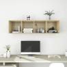 Wall-Mounted TV Cabinet Sonoma Oak - Stylish & Functional