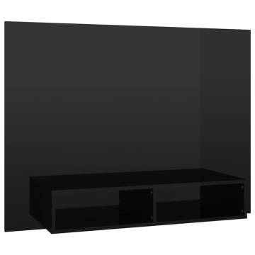 Wall TV Cabinet High Gloss Black - Stylish & Durable Design