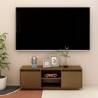 TV Cabinet Honey Brown 110x30x40 cm Solid Pinewood Colour honey brown Quantity in Package 1 