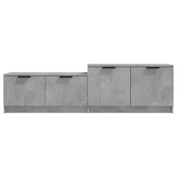 Stylish Concrete Grey TV Cabinet | 158.5x36x45 cm - Hipo Market