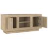 Stylish Sonoma Oak TV Cabinet - 102x35x45 cm | HipoMarket