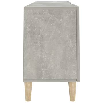 Stylish Concrete Grey TV Cabinet - Engineered Wood 150x30 cm