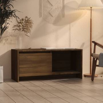 Elegant Brown Oak TV Cabinet - 90x35x40 cm | Hipomarket