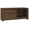 Elegant Brown Oak TV Cabinet - 90x35x40 cm | Hipomarket