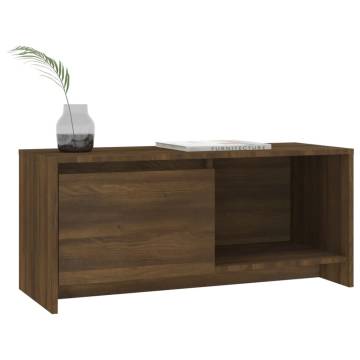 Elegant Brown Oak TV Cabinet - 90x35x40 cm | Hipomarket