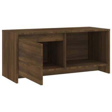 Elegant Brown Oak TV Cabinet - 90x35x40 cm | Hipomarket