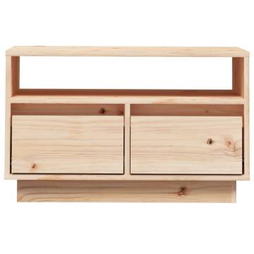 Stylish TV Cabinet 60x35x37 cm - Solid Pine Wood