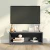 TV Cabinet Grey 90x35x35 cm Solid Wood Pine Colour grey Quantity in Package 1 