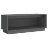 Stylish Grey TV Cabinet - Solid Pine Wood | HipoMarket