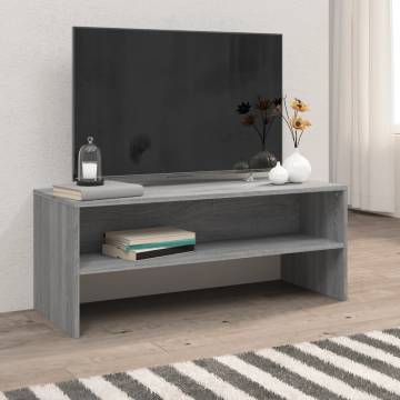 Trendy Grey Sonoma TV Cabinet - 100x40 cm | Hipo Market