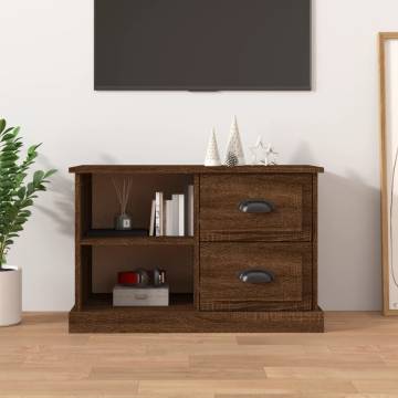 Stylish Brown Oak TV Cabinet - 73x35.5 cm | HipoMarket UK