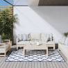 Outdoor Rug Navy and White 100x200 cm Reversible Design Colour blue Size 100 x 200 cm Quantity in Package 1 