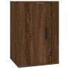 Wall Mounted TV Cabinets - 2 pcs Brown Oak | Hipo Market