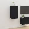 Wall Mounted TV Cabinet Black 40x34,5x80 cm Colour black Quantity in Package 1 Height 80 cm Width 40 cm 