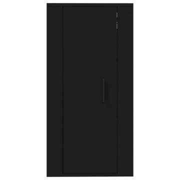 Wall Mounted TV Cabinet Black - Sleek & Practical Storage