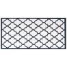 Stylish Navy & White Outdoor Rug | 100x200 cm Reversible Design