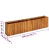 Garden Raised Bed 200x30x50 cm - Solid Acacia Wood Planter