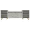 Stylish Concrete Grey TV Cabinet - 160x35x55 cm | HipoMarket