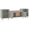 Stylish Concrete Grey TV Cabinet - 160x35x55 cm | HipoMarket