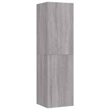 Wall-mounted TV Cabinet Grey Sonoma - Stylish & Space-Saving