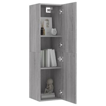 Wall-mounted TV Cabinet Grey Sonoma - Stylish & Space-Saving