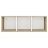 Stylish TV Cabinets 2 pcs White & Sonoma Oak - 107x35x37 cm