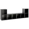 High Gloss Grey TV Cabinets - Stylish Storage Solution